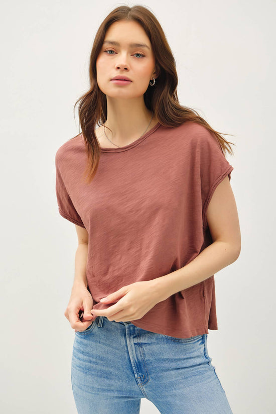 Exposed Seam Boxy Muscle Tee