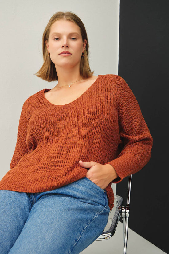 Curvy Raglan Sweater