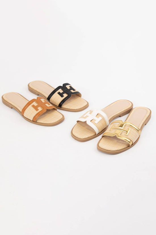 Raffia Slip-On Sandal