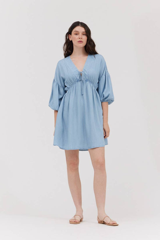 Chambray Charm Mini Dress