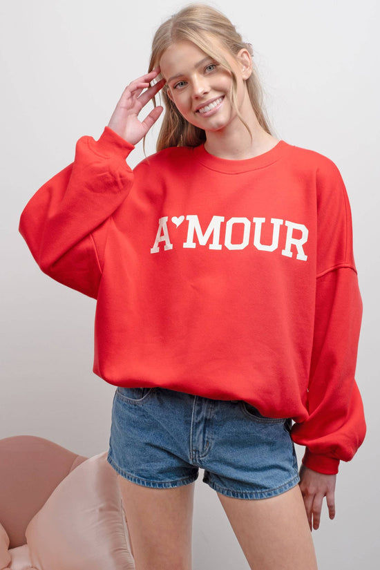 A'mour Crew Neck Sweatshirt