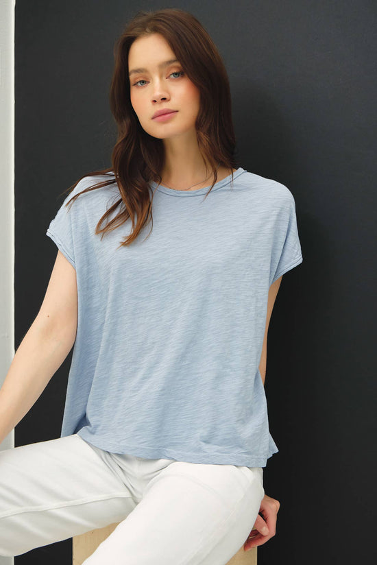 Exposed Seam Boxy Muscle Tee