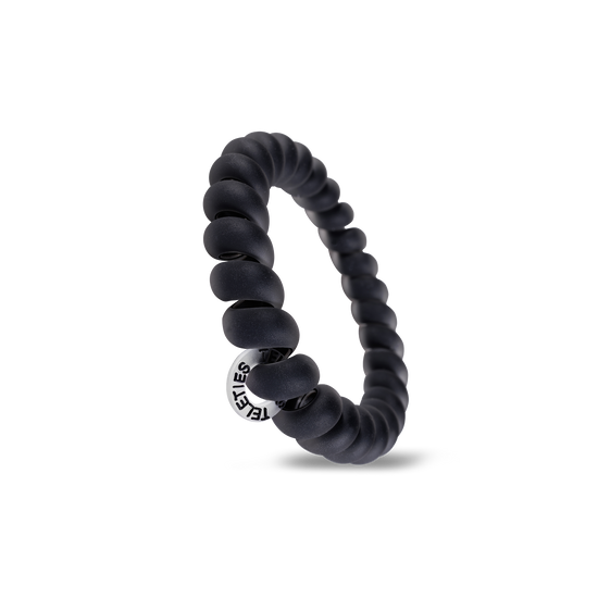 Spiral Hair Coils | Large | Matte Black Hair Ties