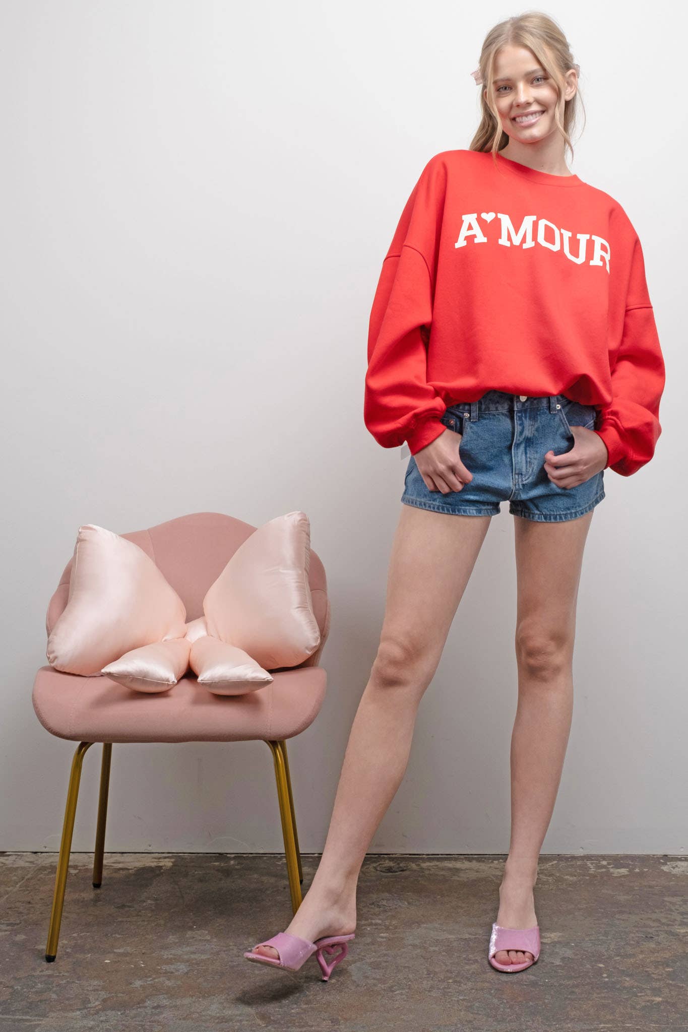 A'mour Crew Neck Sweatshirt