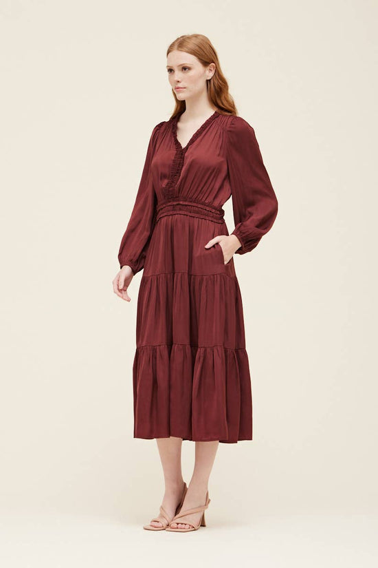 Merlot Dreams Midi Dress