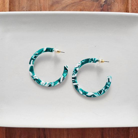 Camy Hoops - Sea Green // Spring, Summer, Mother's Day - HERS