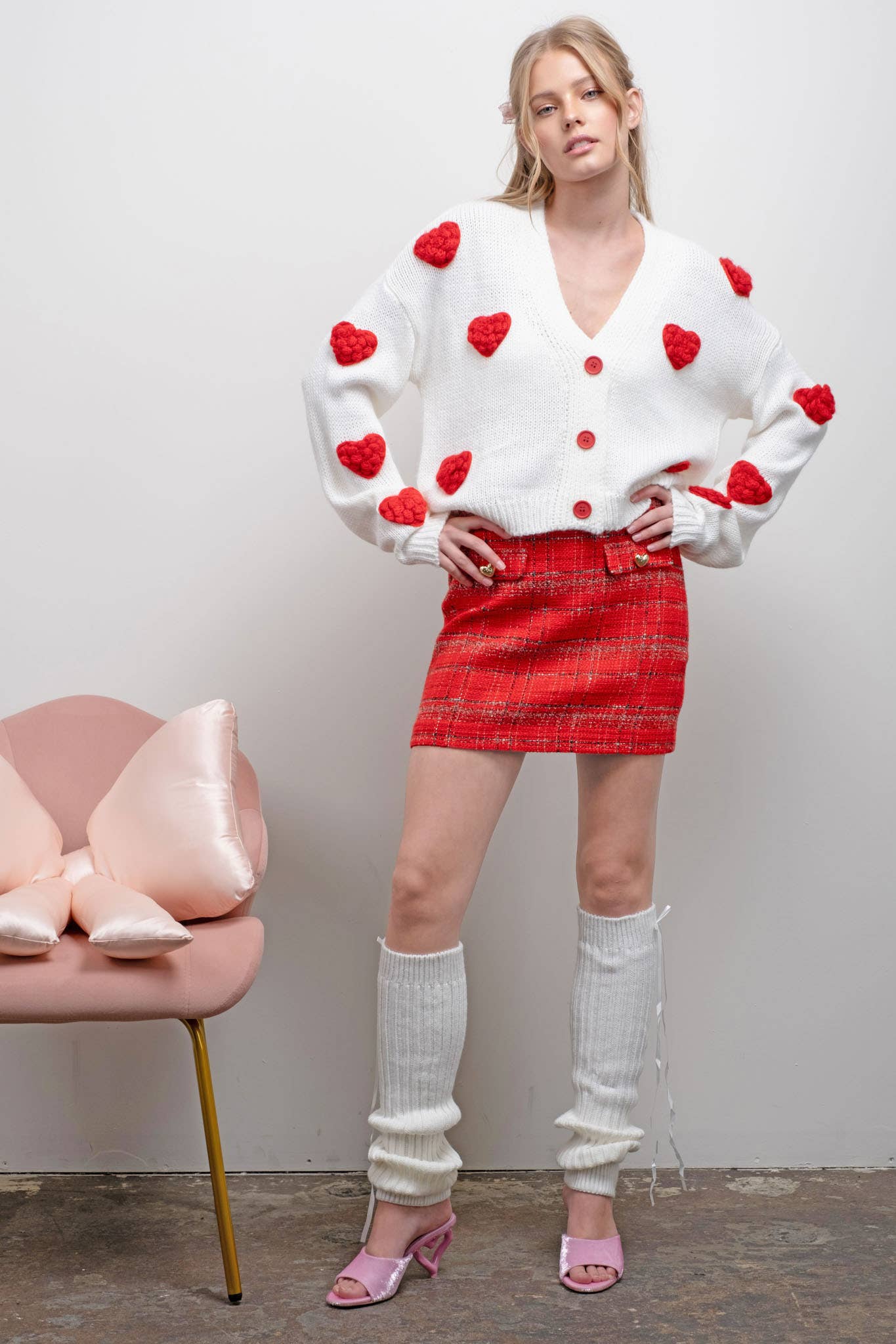 Cupid's Knit Button Down Cardigan