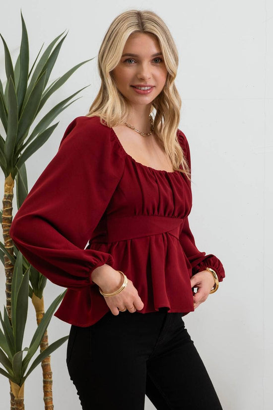 Peplum Perfection Top