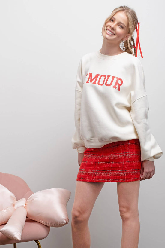 A'mour Crew Neck Sweatshirt