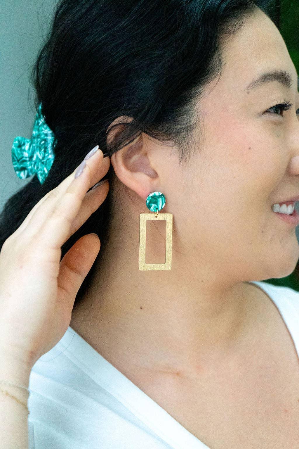 Rebecca Earrings - Sea Green // Spring, Summer, Mother's Day - HERS