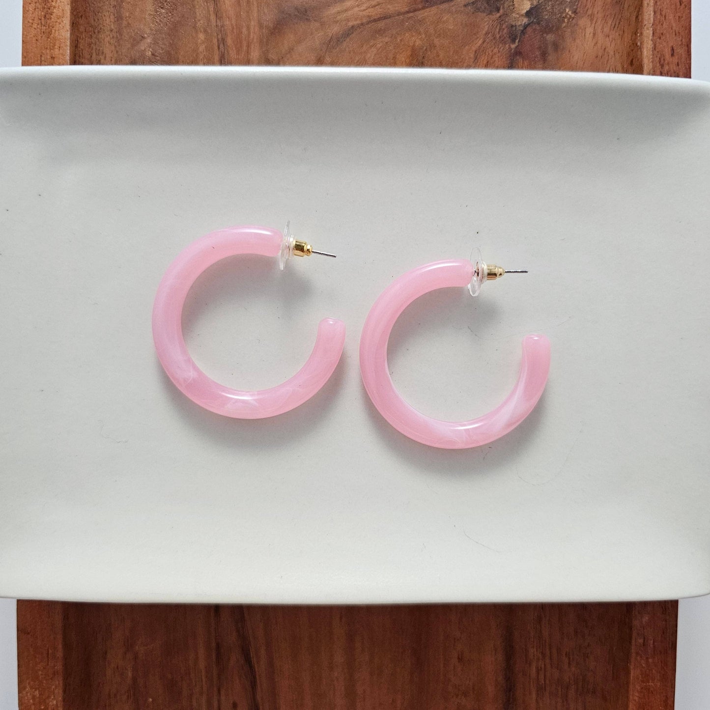 Josie Hoops - Pink // Jewelry, Earrings, Gift