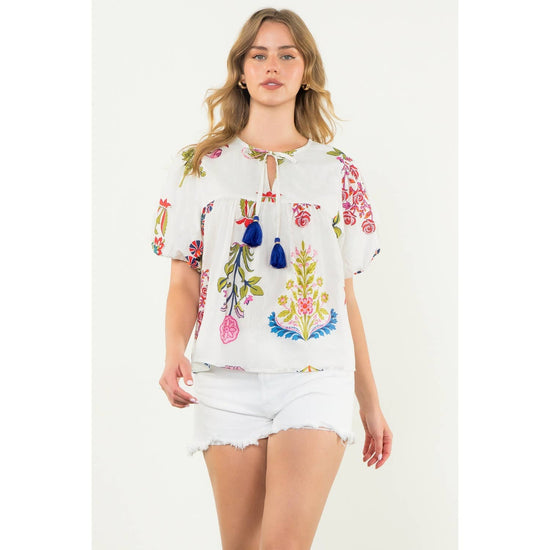 THML Garden Tassel Top