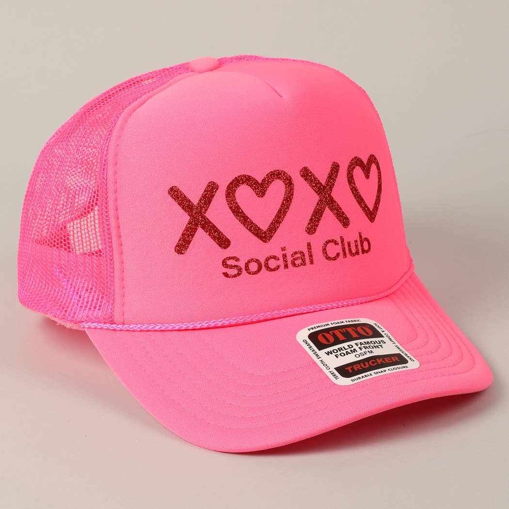 Heart XOXO Trucker Hat