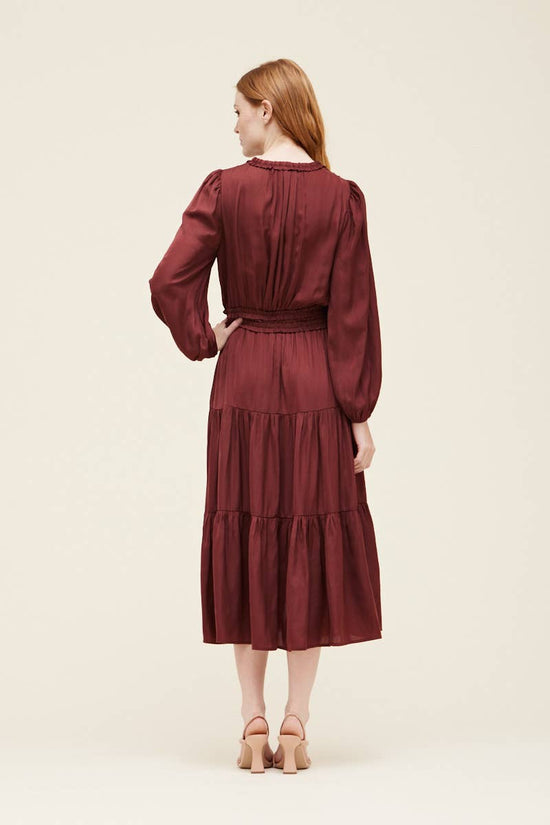 Merlot Dreams Midi Dress