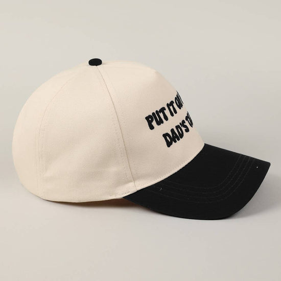 Put It On My Dad's Tab Embroidered Two-Tone Hat