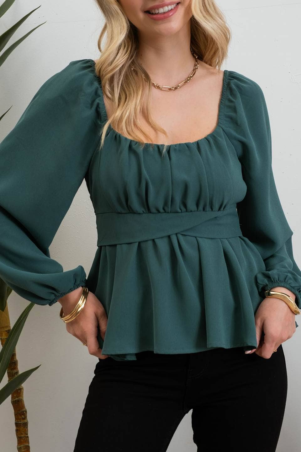 Peplum Perfection Top