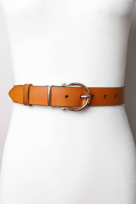 Chic Horseshoe Gold Buckle Belt