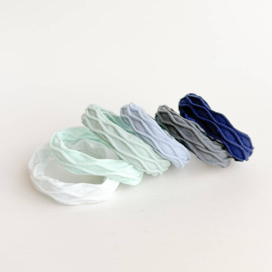 Coastal Wavy Seamless Hair Ties (Set of 6)