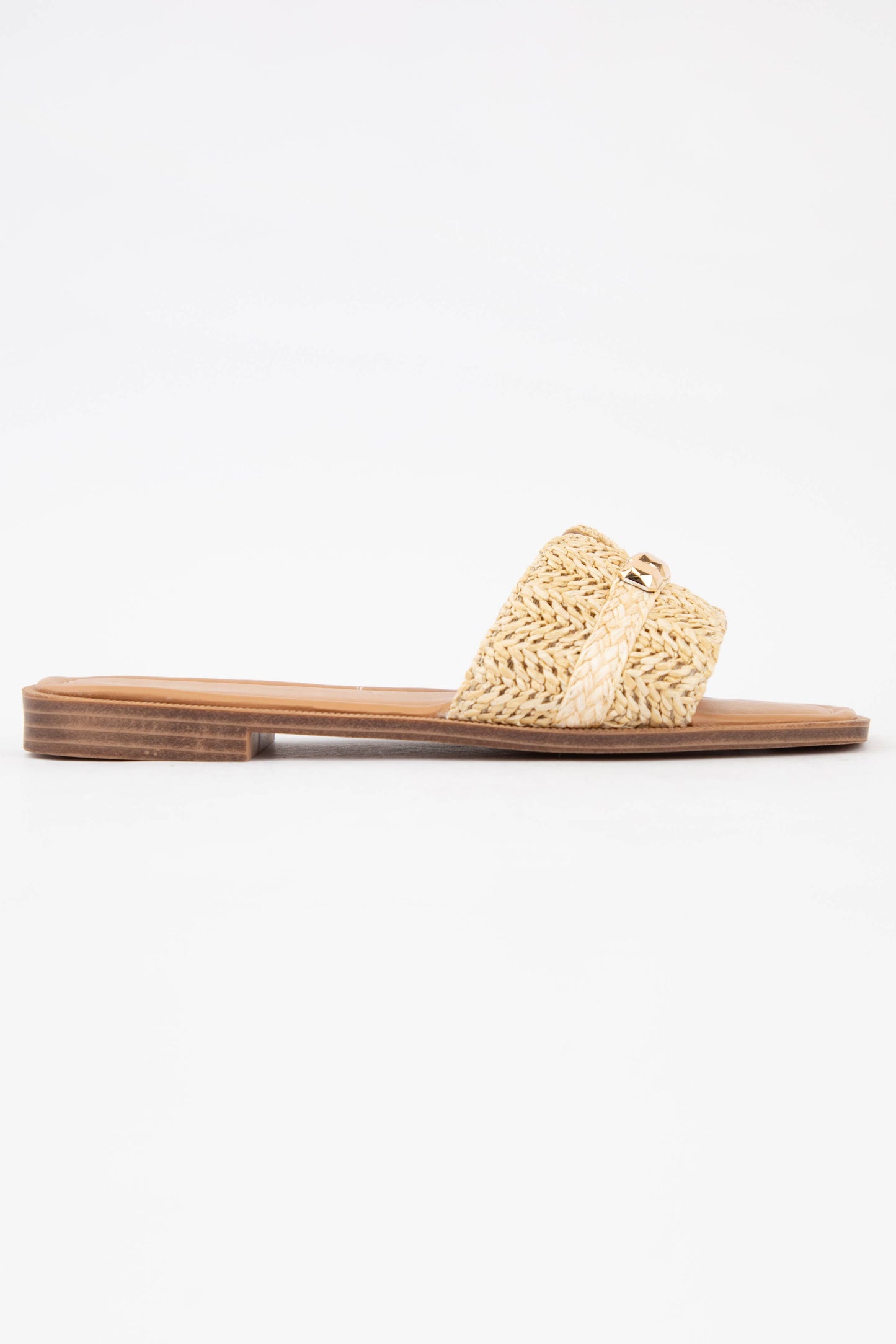 Braylon Embellished Raffia Sandal