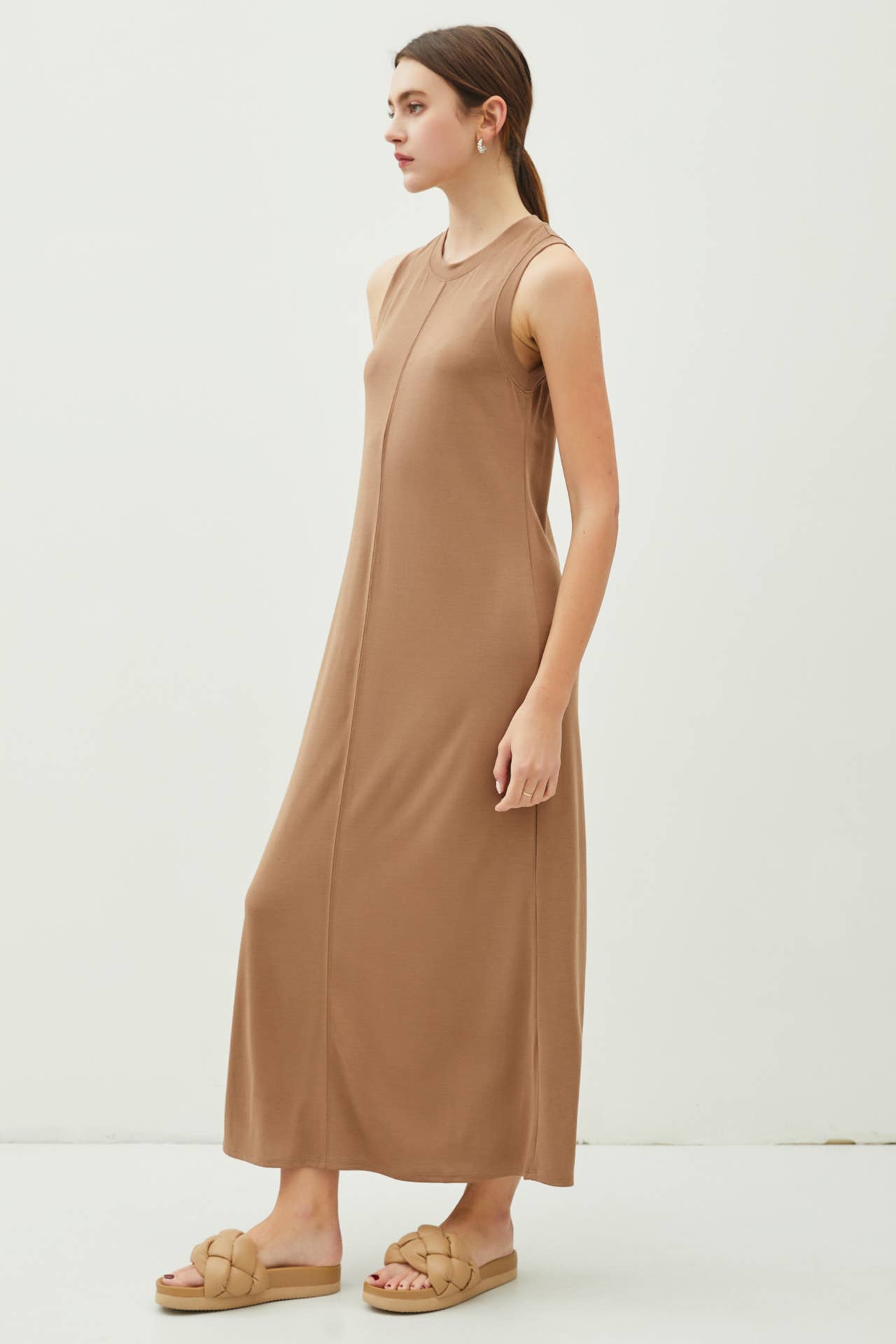 Jersey Knit Maxi Dress