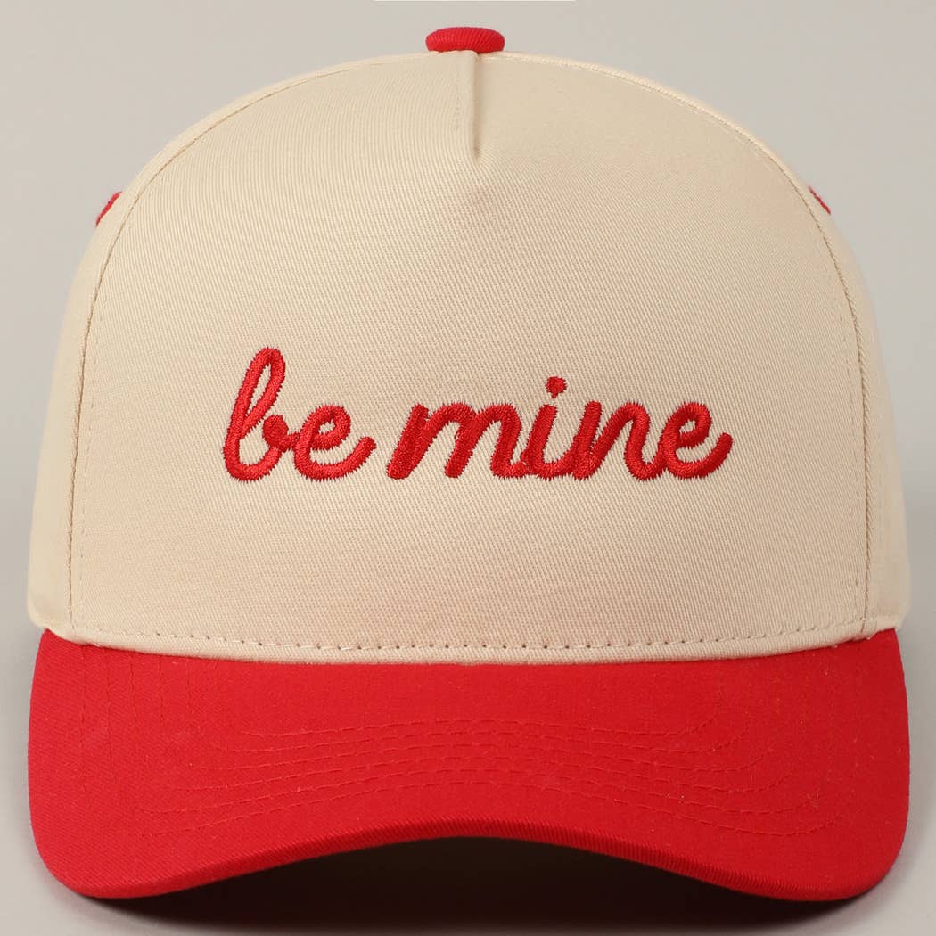 Be mine Embroidered Two-Tone Hat