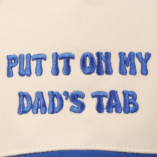 Put It On My Dad's Tab Embroidered Two-Tone Hat