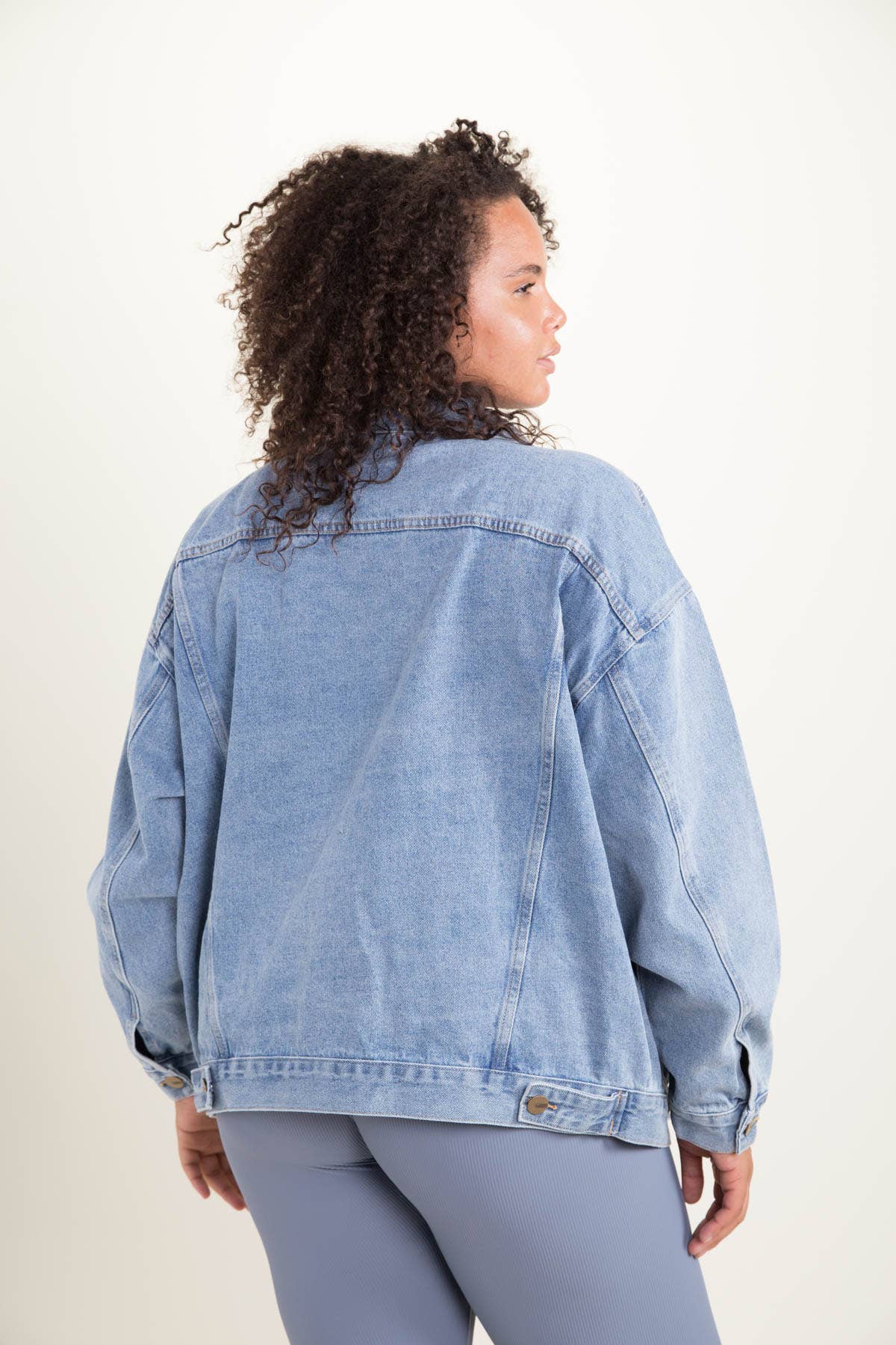 CURVY Boxy-Cut Denim Jacket