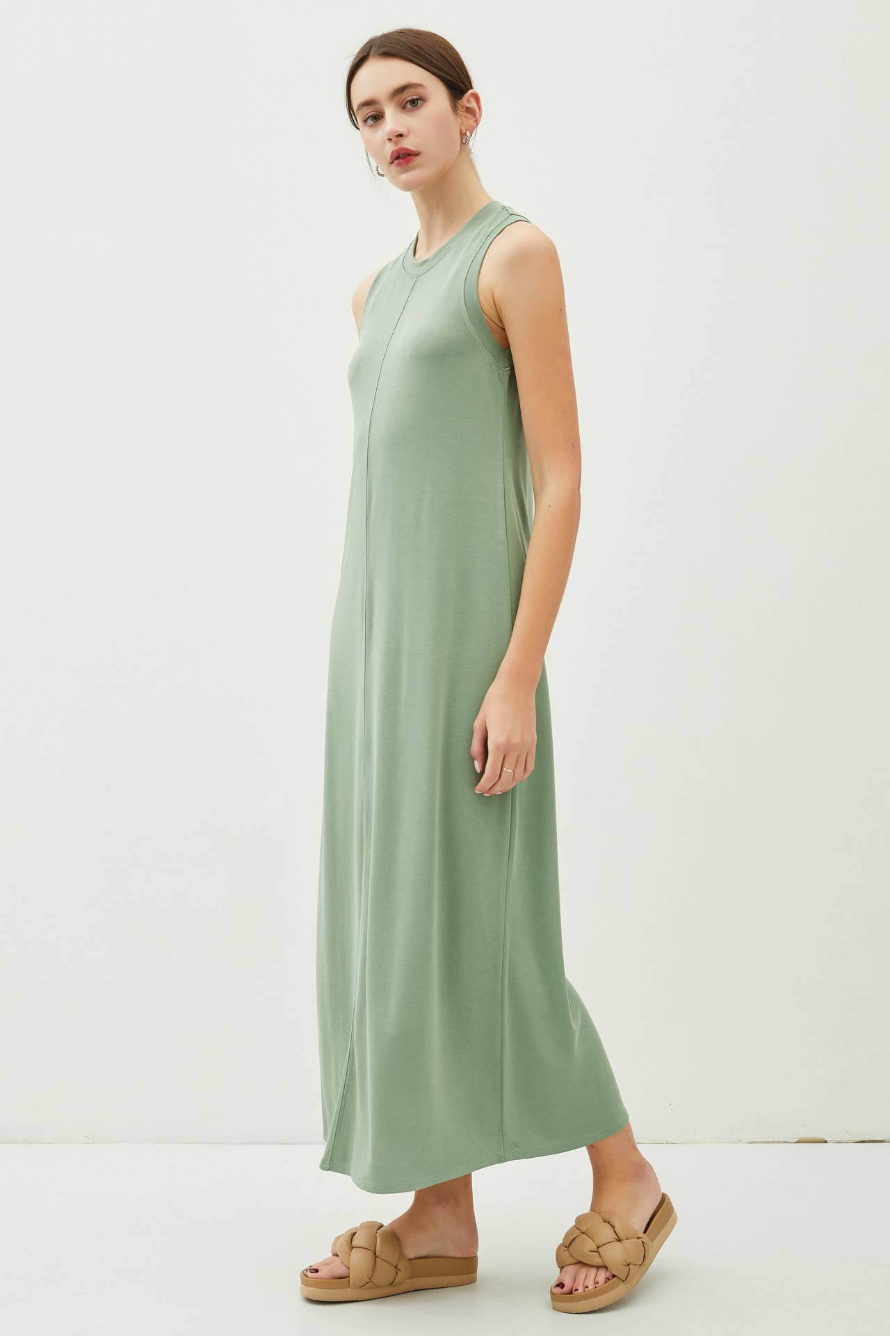 Jersey Knit Maxi Dress