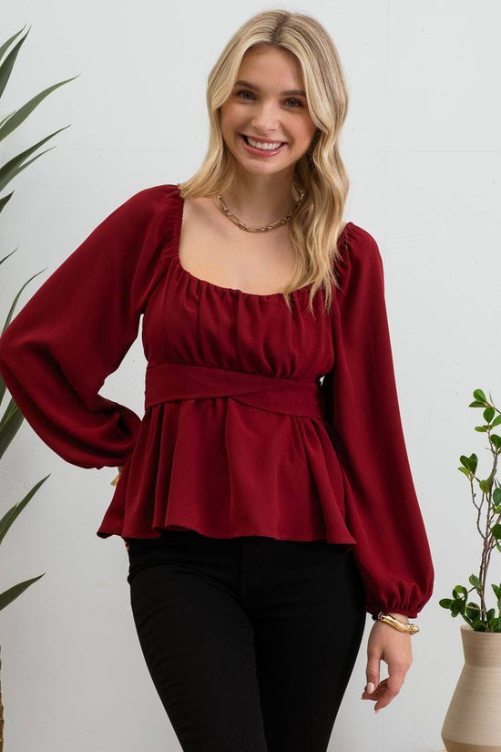 Peplum Perfection Top