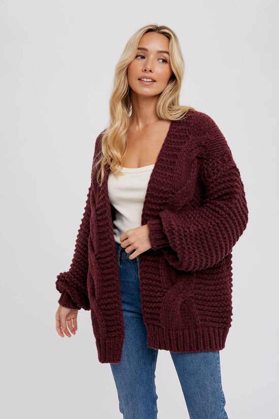 Chunky Cable Cardigan