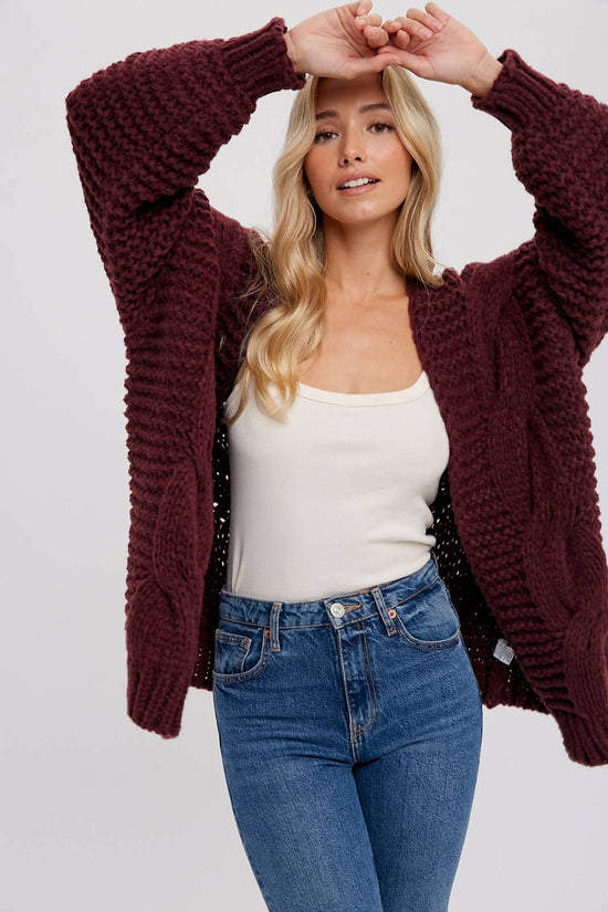 Chunky Cable Cardigan