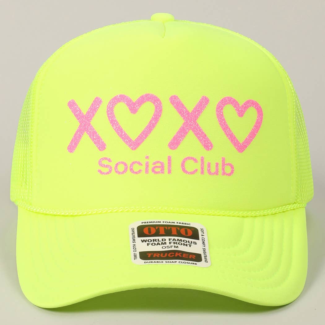 Heart XOXO Trucker Hat