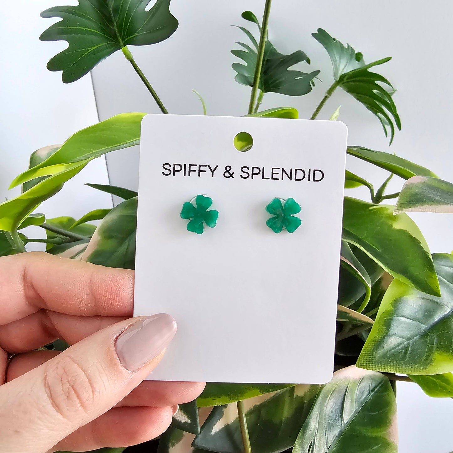 Shamrock Studs // St Patrick's Day Earrings