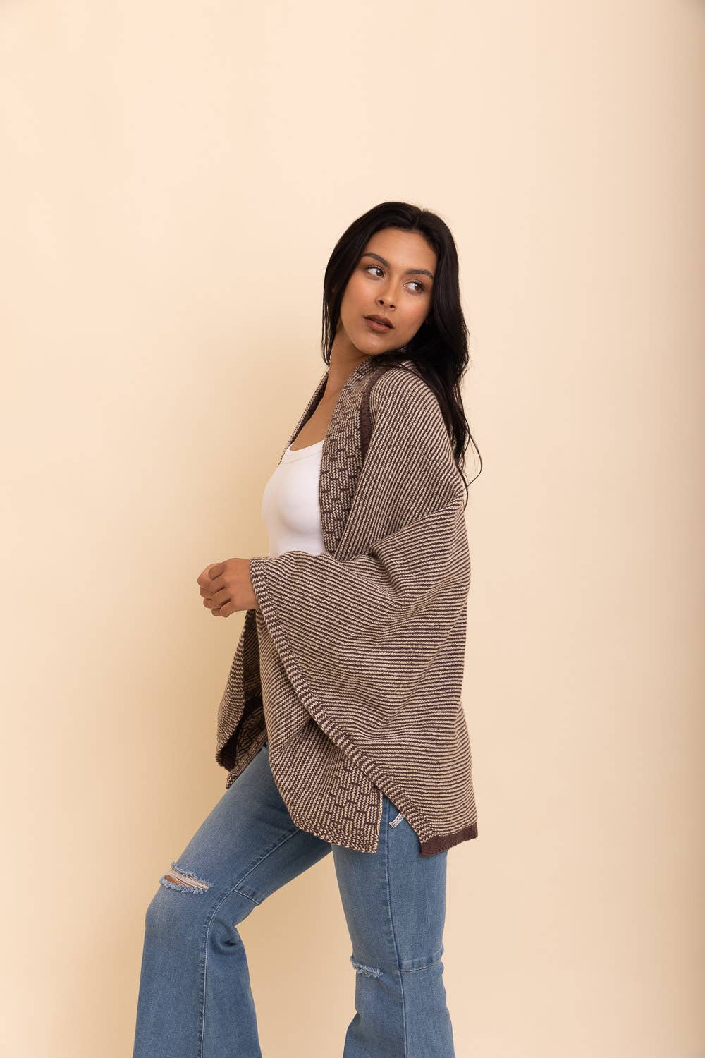 Luxe Knit Cocoon Shawl