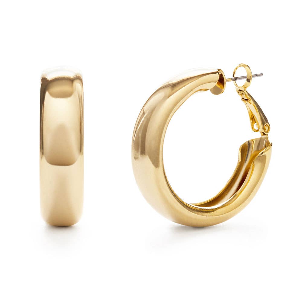 Large Chunky Hoop Earrings