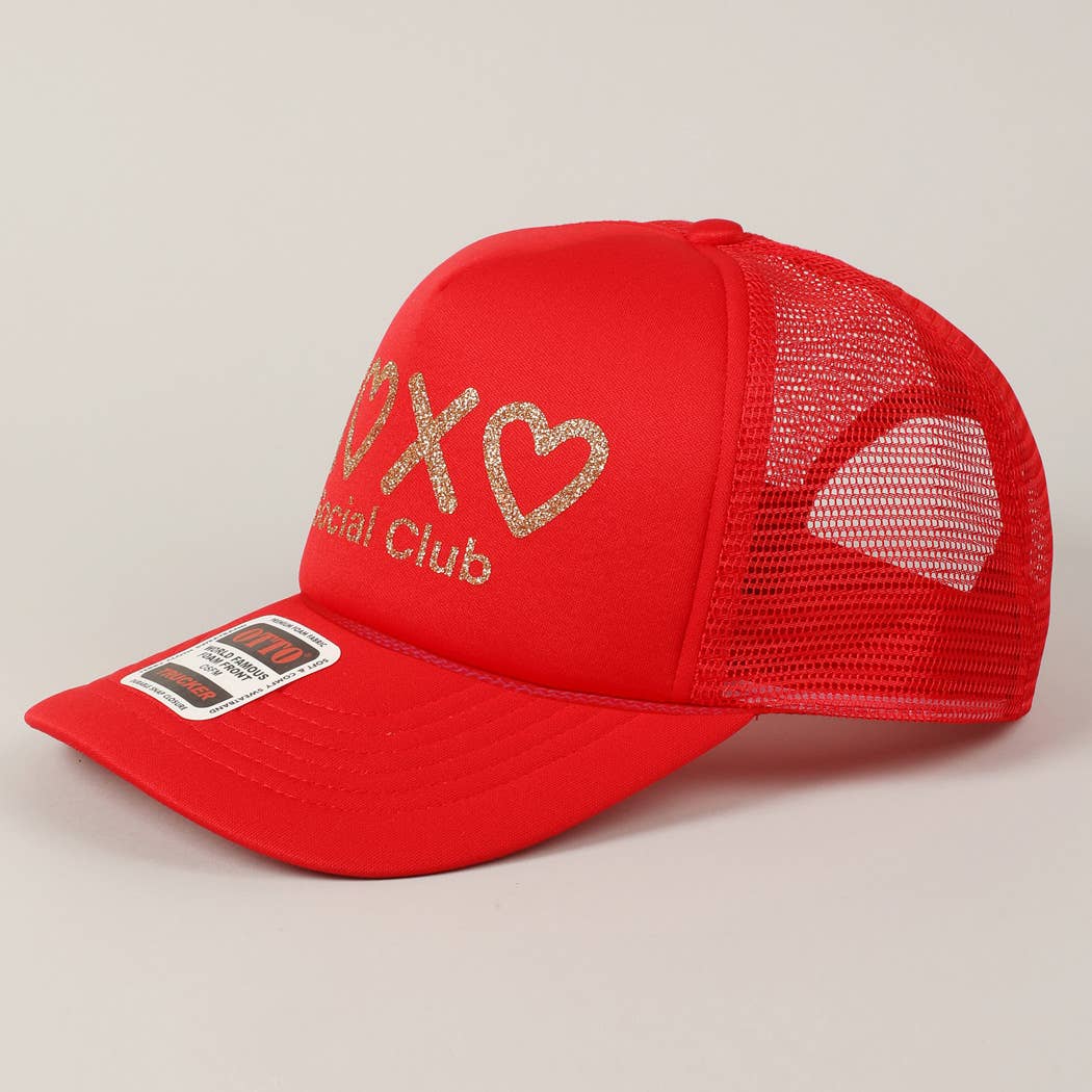 Heart XOXO Trucker Hat