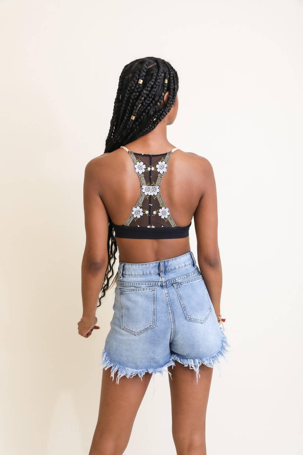 Floral Lattice Bralette - HERS