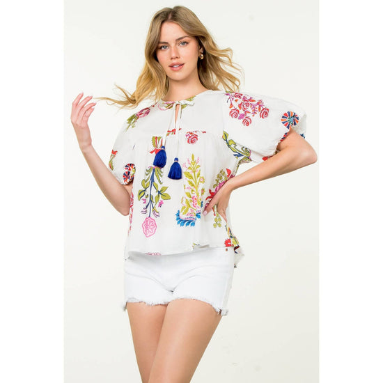 THML Garden Tassel Top