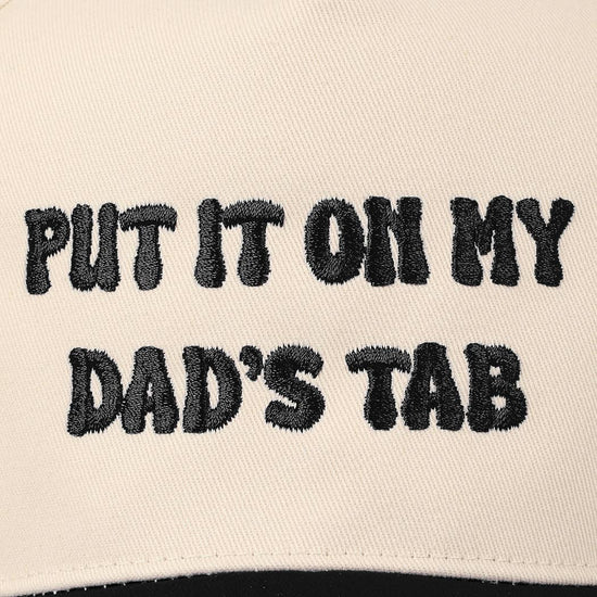 Put It On My Dad's Tab Embroidered Two-Tone Hat