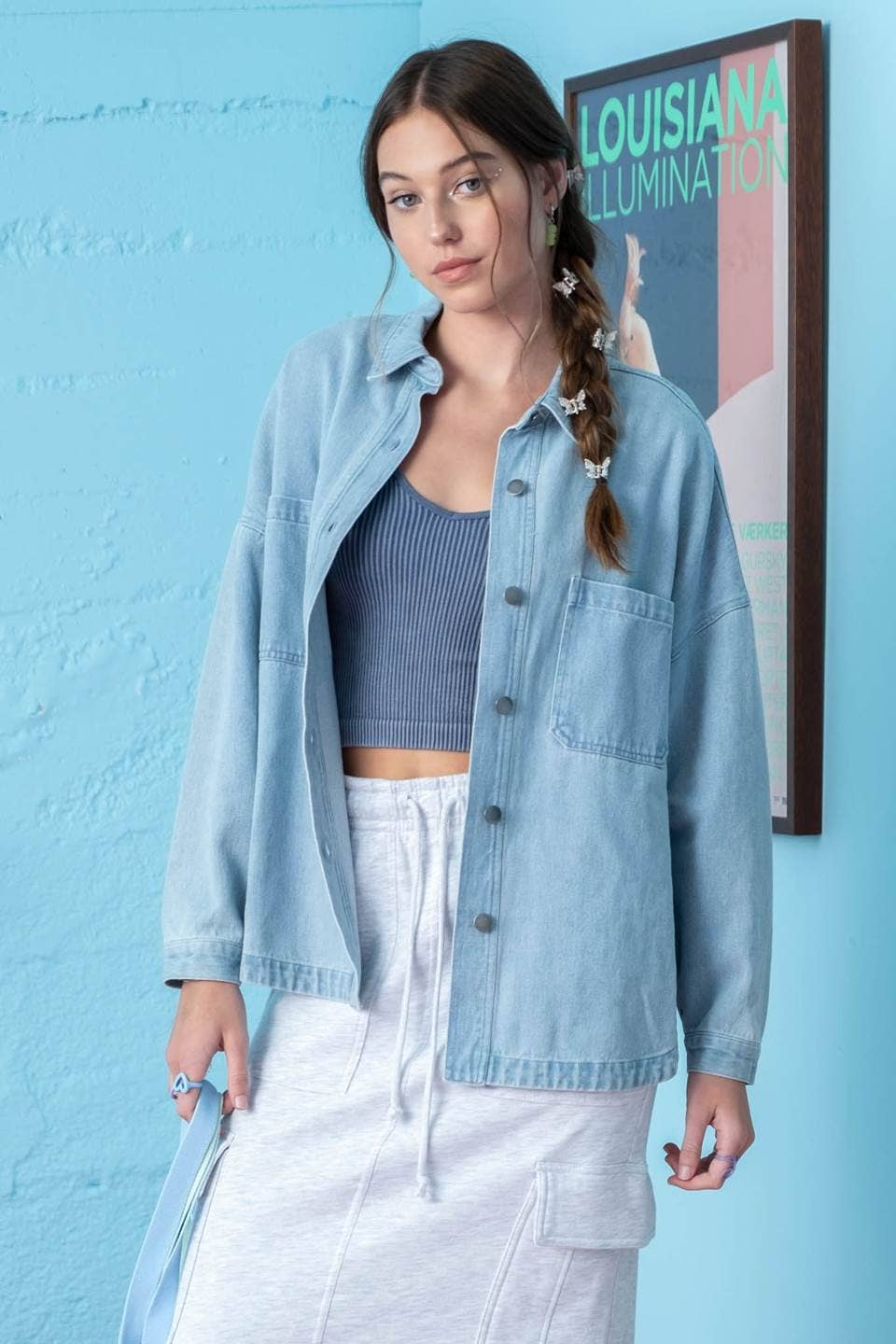 All- Day Denim Shacket