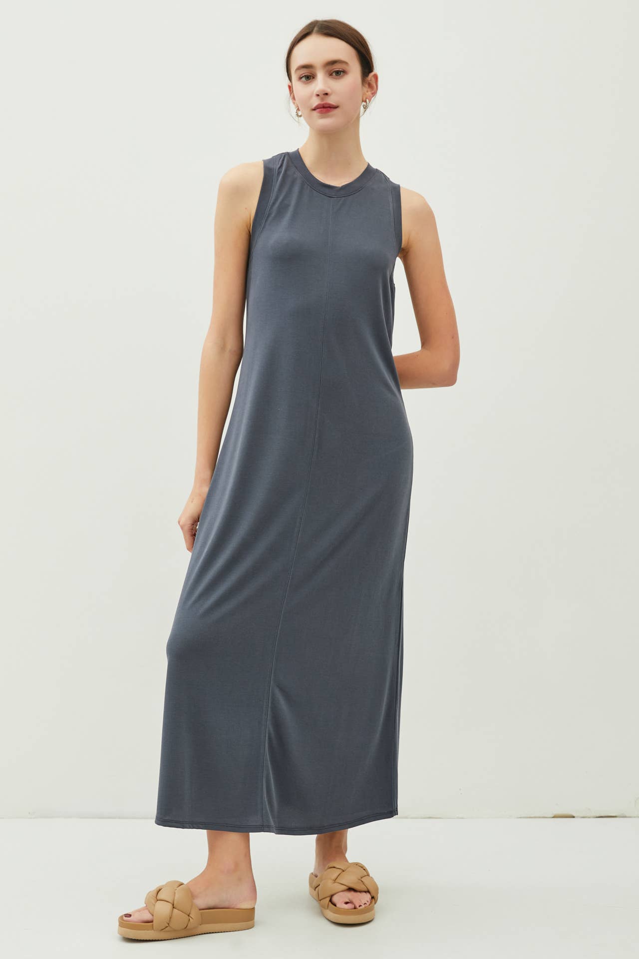 Jersey Knit Maxi Dress