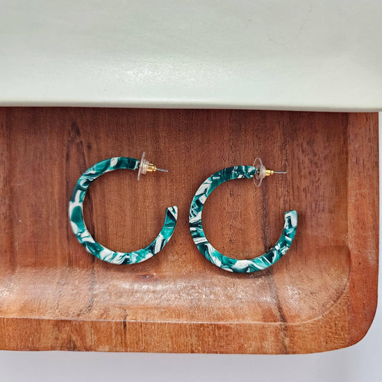 Camy Hoops - Sea Green // Spring, Summer, Mother's Day - HERS