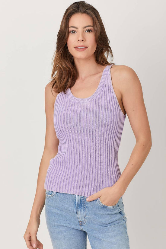 Washed Sweater Tank Top - HERS