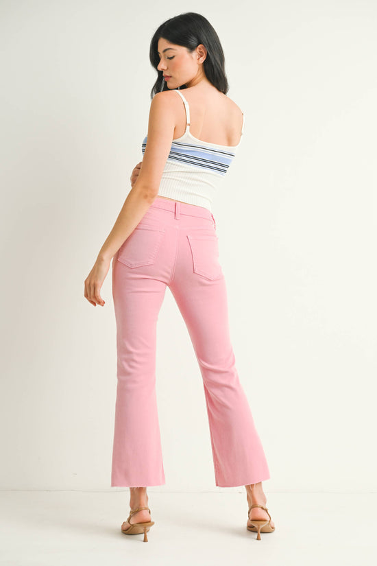 Bubblegum Cropped Flare