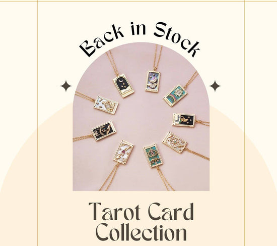 Tarot Card Necklace- Lovers 14K Gold stainless steel