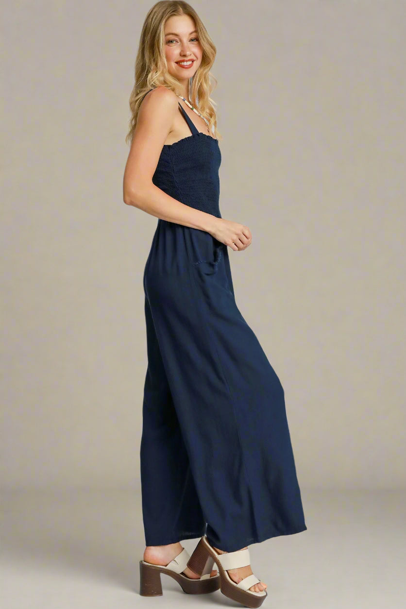 Navy Drift Jumpsuit