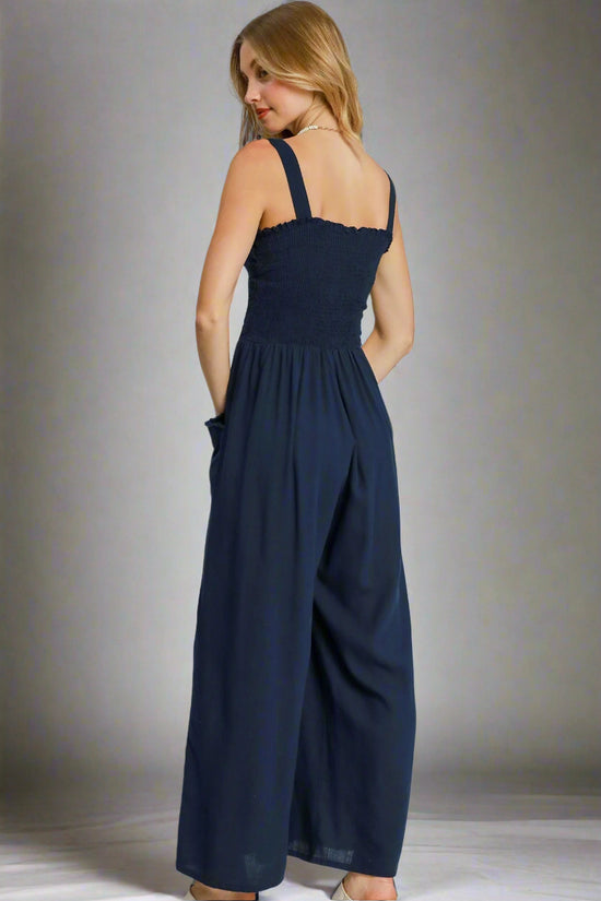 Navy Drift Jumpsuit