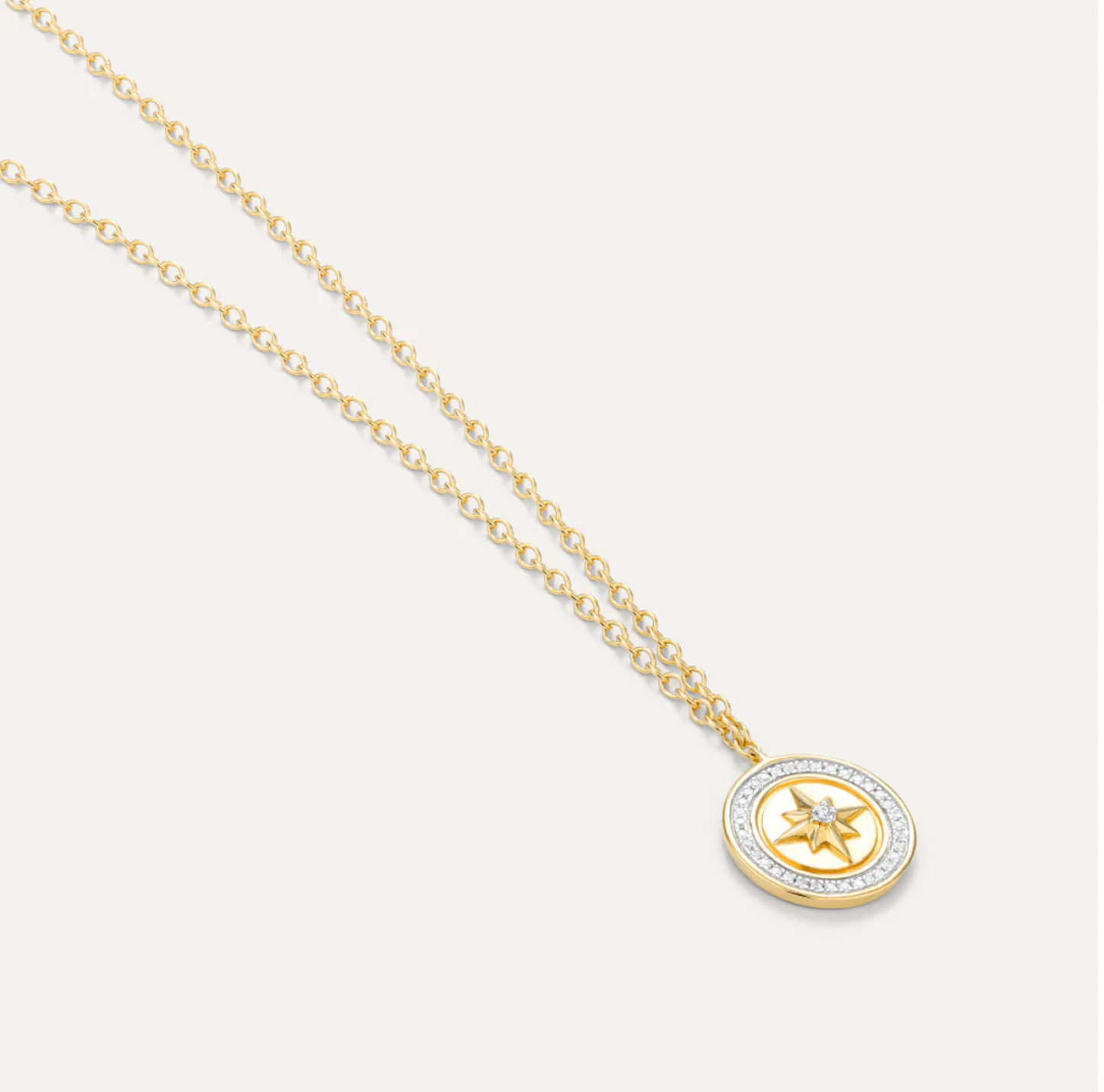 Your Own Path Compass Diamond Necklace