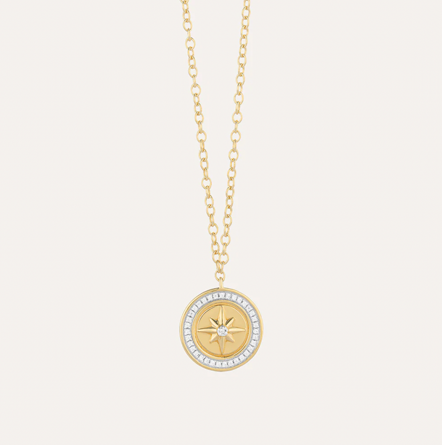 Your Own Path Compass Diamond Necklace