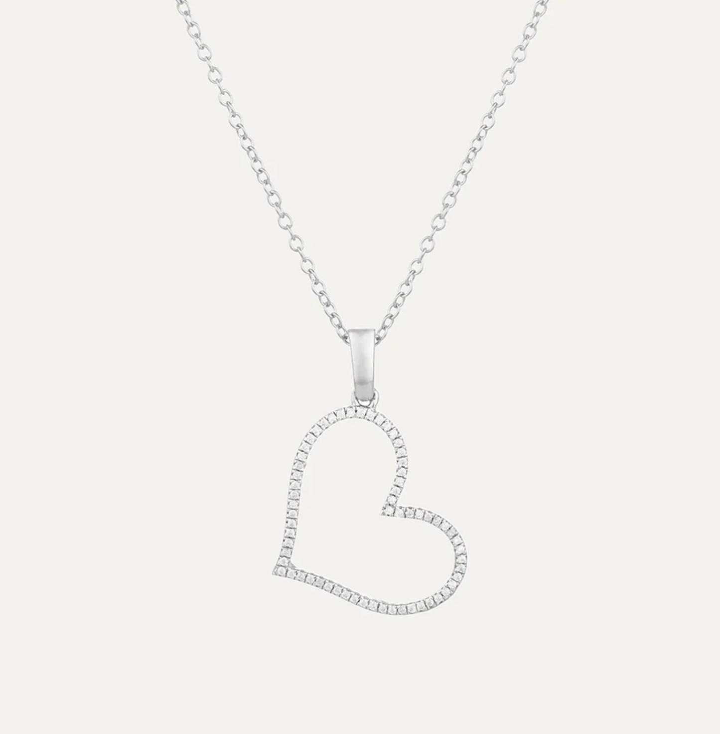 Genuine Heart Diamond Pendant Necklace